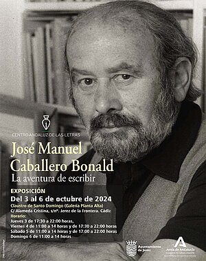 Cartel exposición Caballero Bonald