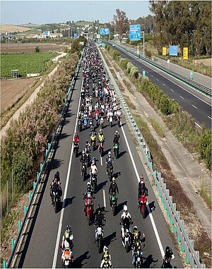 Caravana Motera. Imagen de archivo