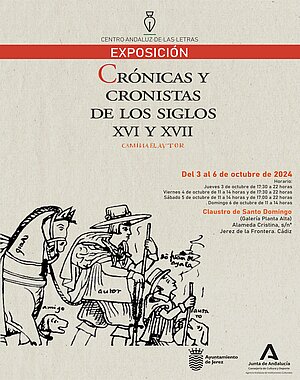 Cartel exposición crónicas y cronistas
