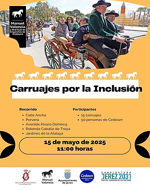 Cartel Carruajes por la Inclusión