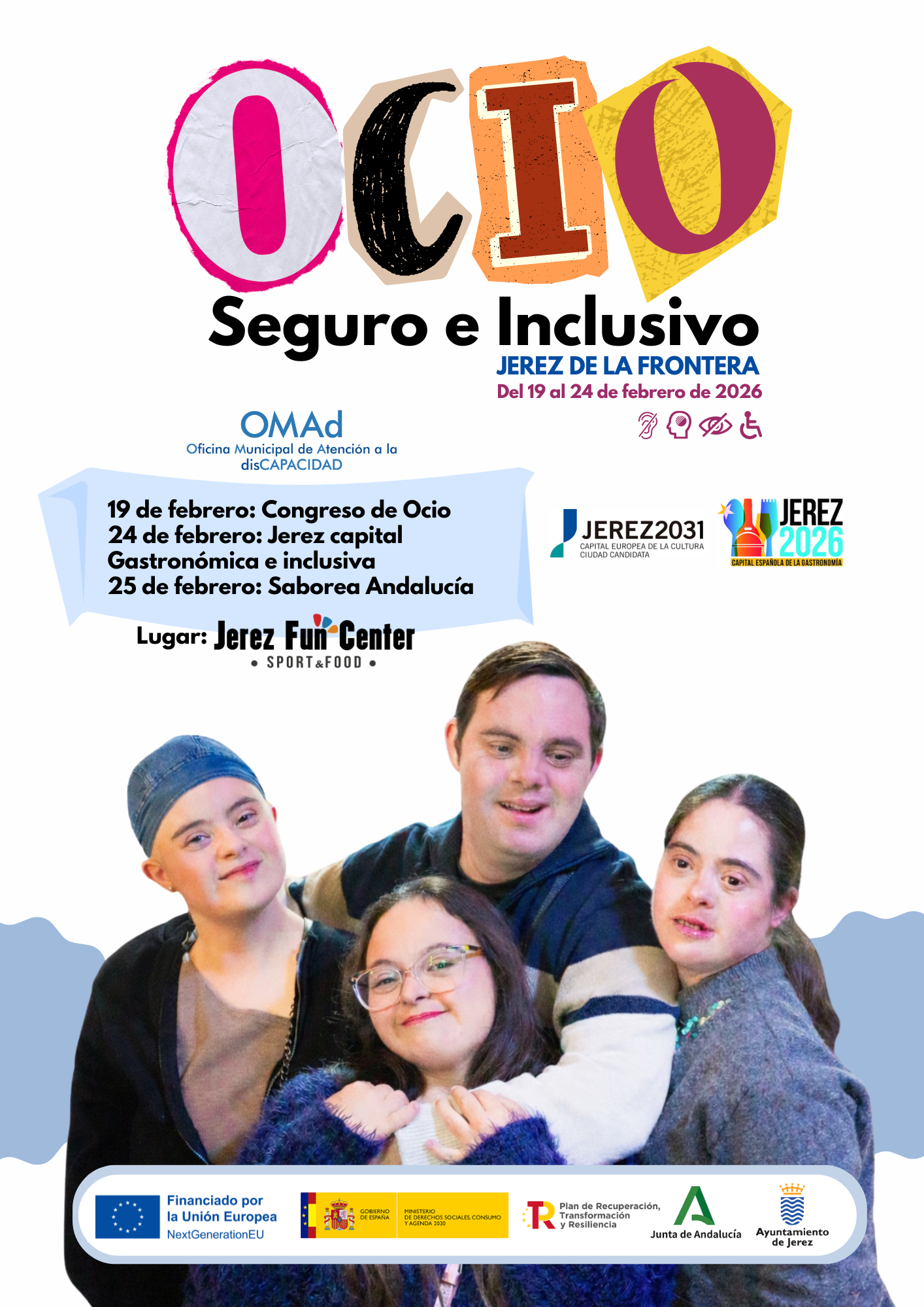 CARTEL OCIO SEGURO E INCLUSIVO