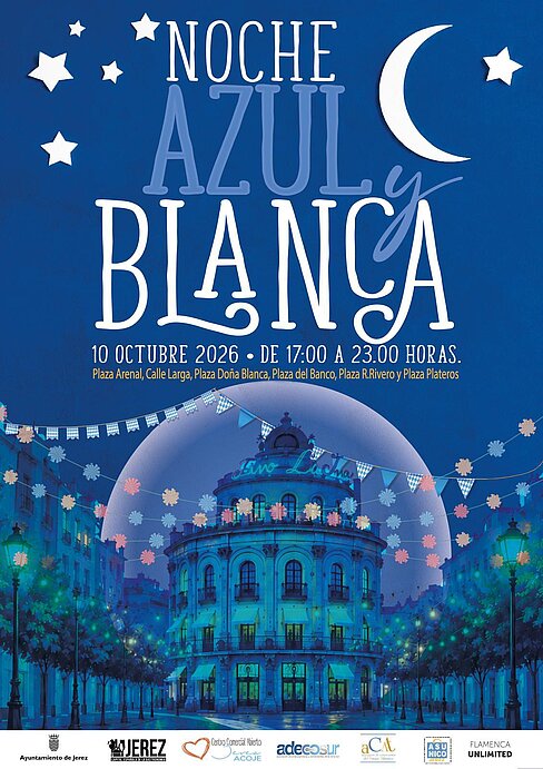 Noche Azul y Blanca