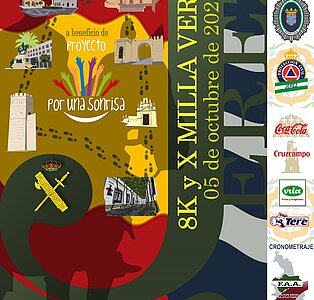 Cartel de la 8K Y X MILLA VERDE