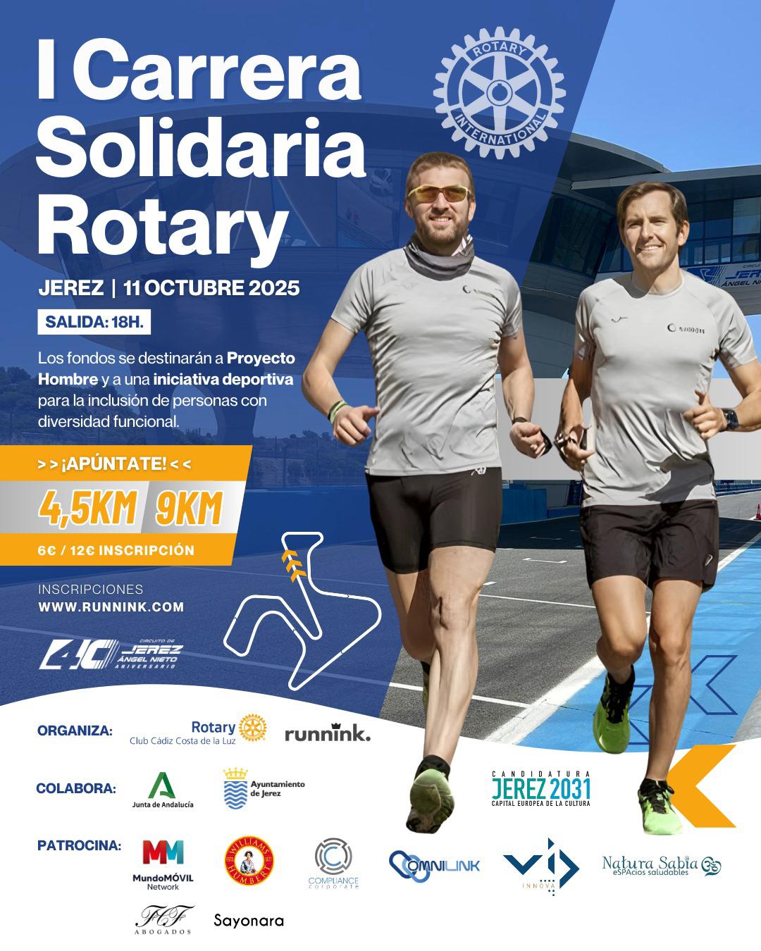 Cartel carrera Rotary Club