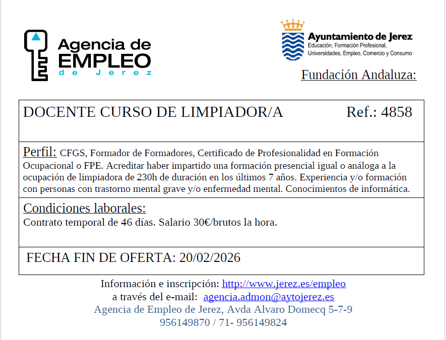 Oferta Agencia de Empleo