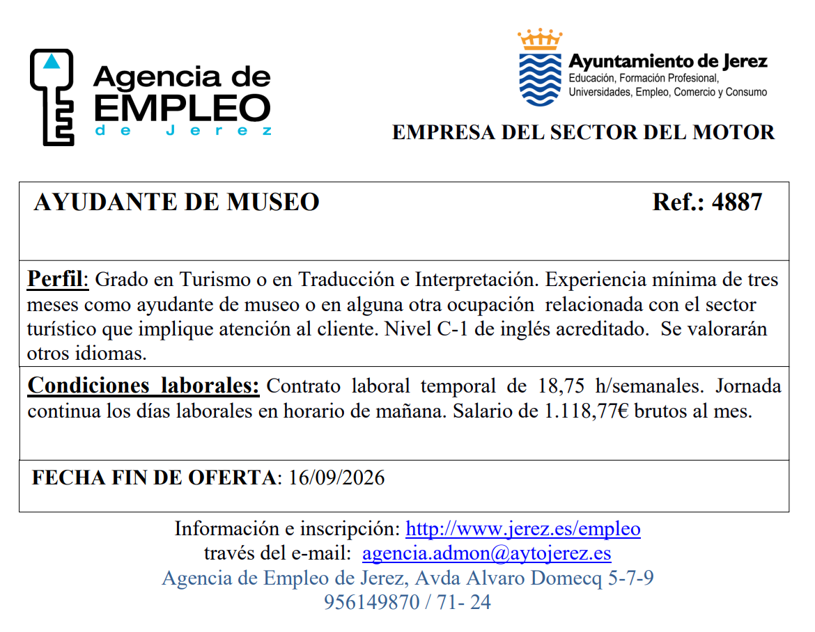Oferta Agencia de Empleo