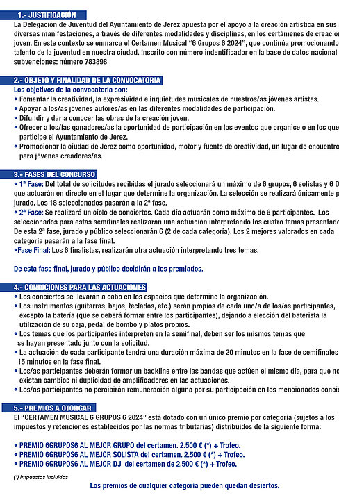 Bases 6g6 2024