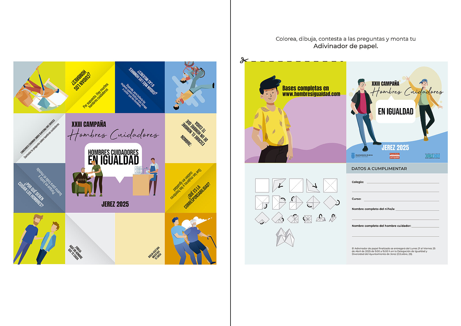 comecocos montado Adivinador de Papel XXIII Campaña Hombres Cuidadores