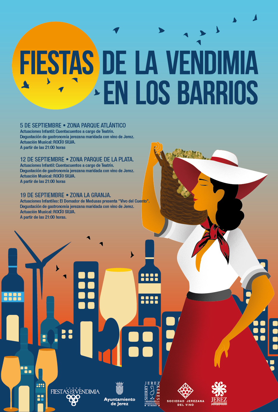 Fiestas de la Vendimia en los barrios de Jerez