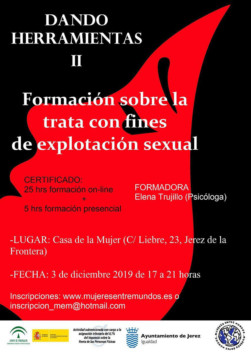 Cartel Formación sobre la Trata con fines de Explotación Sexual