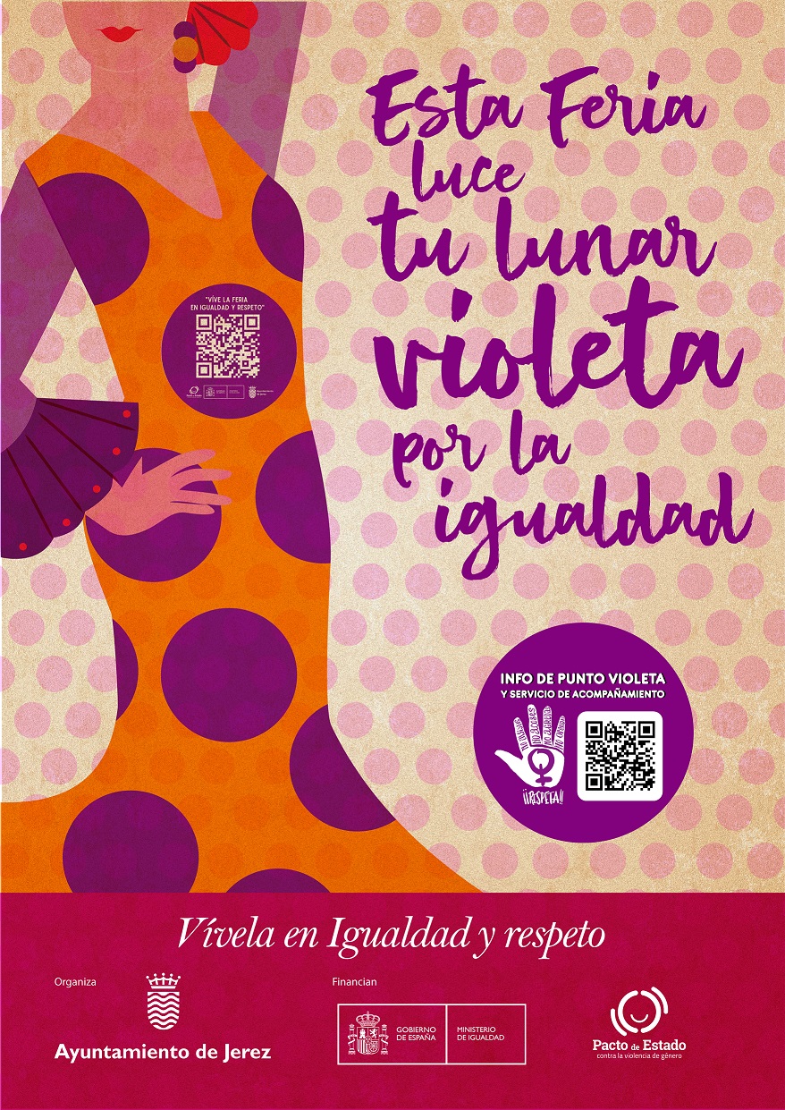 Cartel Lunar Violeta Feria 2023