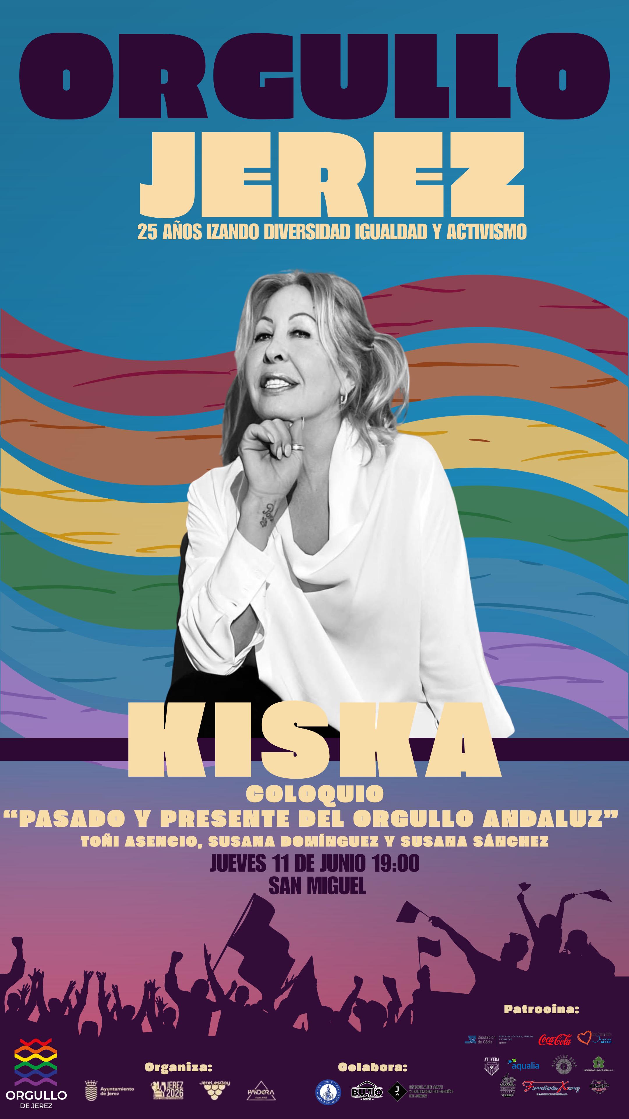 Cartel Charla Coloquio "Pasado y Presente del Orgullo Andaluz" 