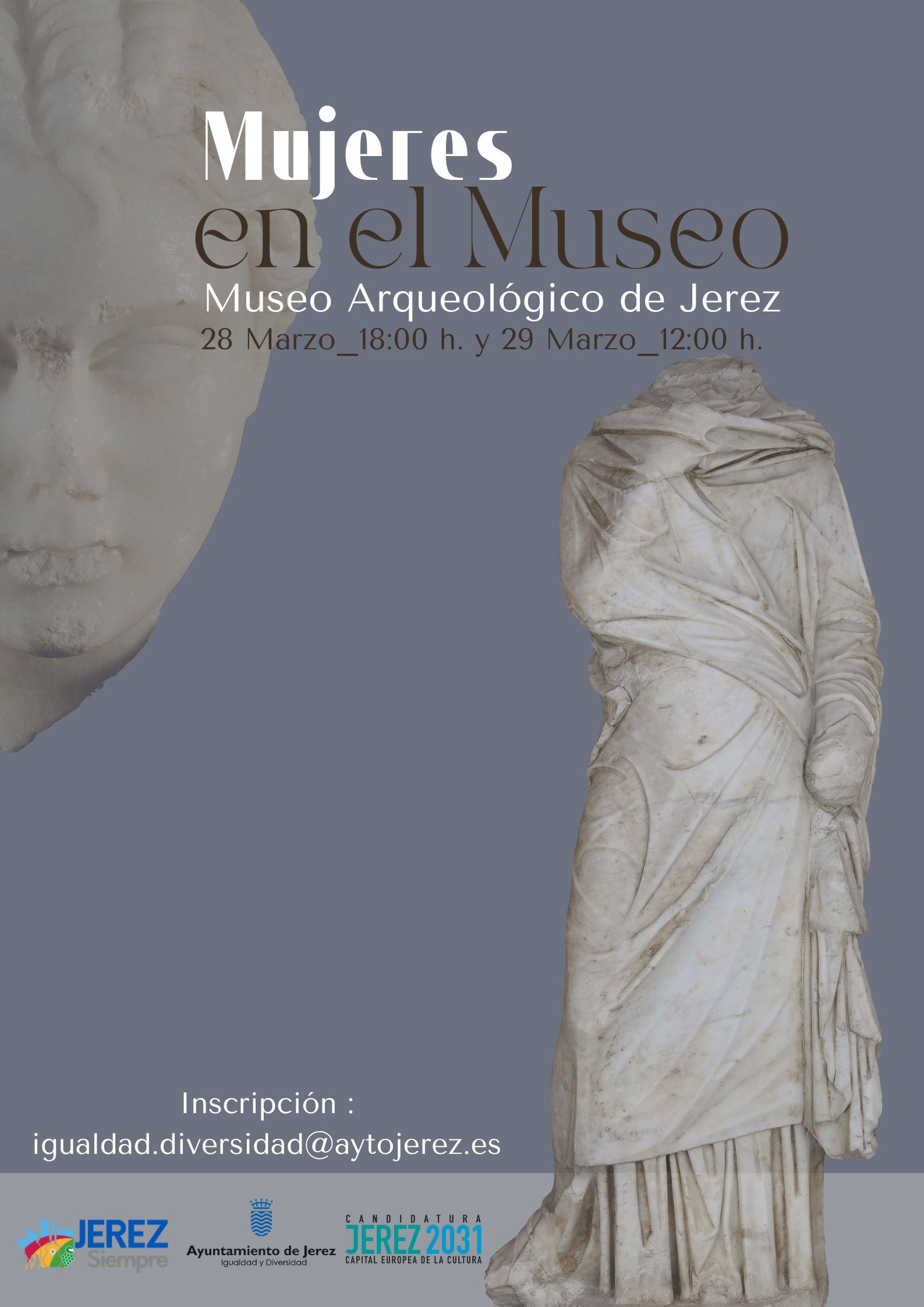 Cartel Mujeres en el Museo