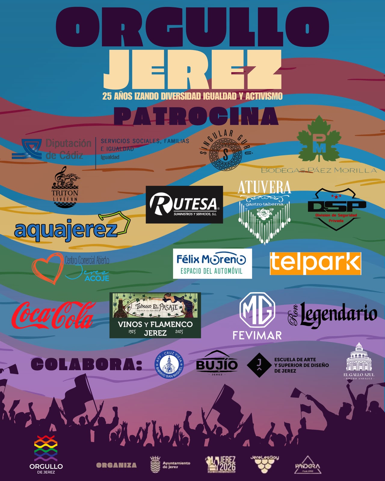 Cartel Patrocinadores Orgullo 2026