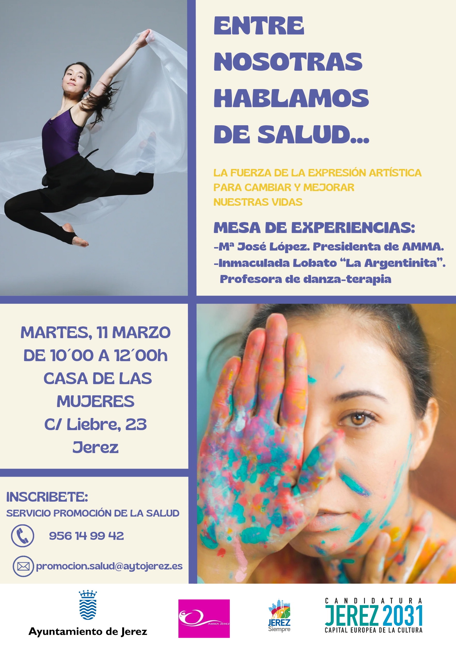 Cartel Jornada entre nosotras hablamos de Salud