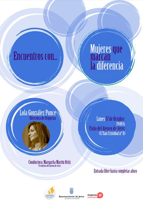 Cartel Encuentro con...Mujeres que marcan la diferencia