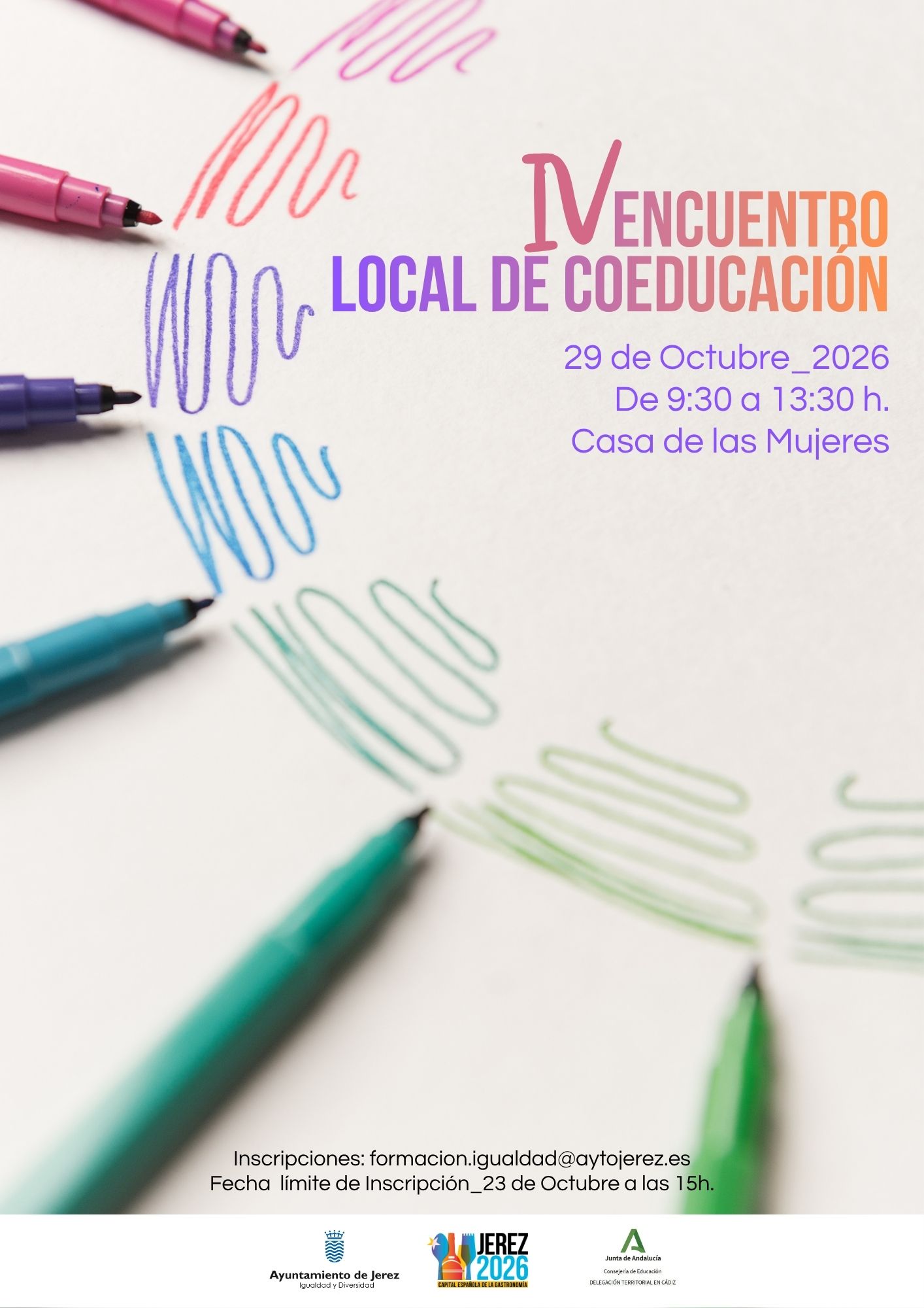 Cartel IV Encuentro Local de Coeducación