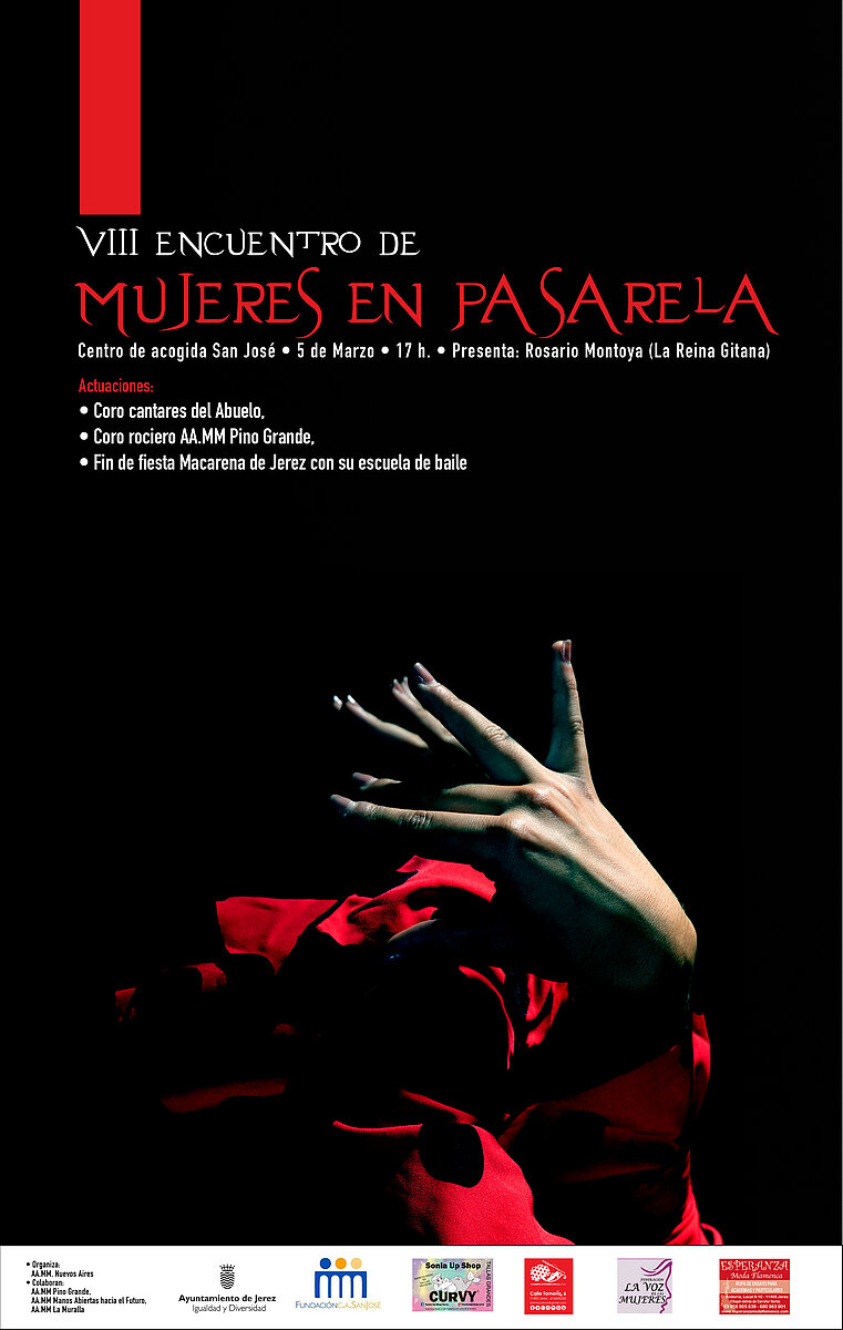 Cartel Mujeres en Pasarela