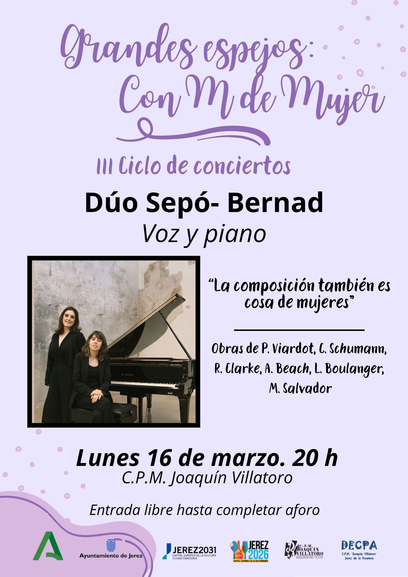 Cartel Concierto Duo Sepó Bernad