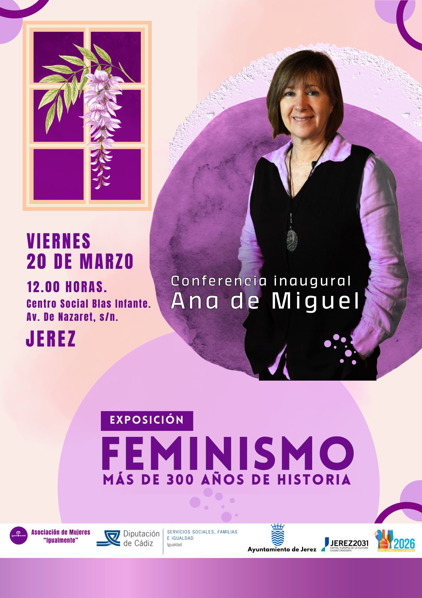 Cartel Exposición Feminismo mas de 300 años de historia