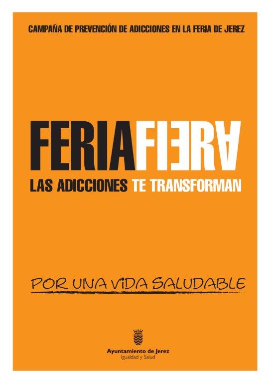 Cartel Campaña de Prevención de Adicciones en la Feria 2019