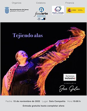 Cartel espectaculo "Tejiendo alas"
