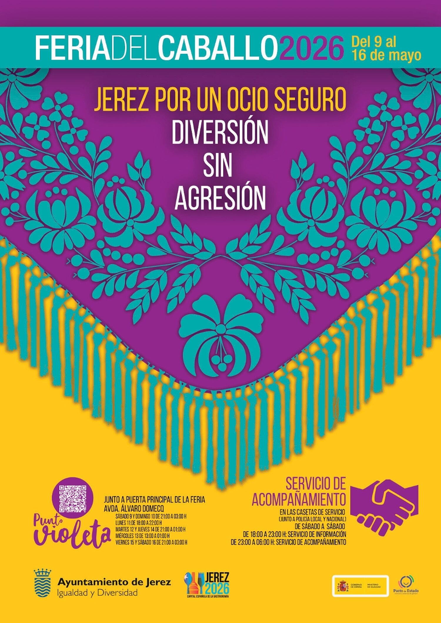 Portada Flyer Punto Violeta y Servicio de Acompañamiento