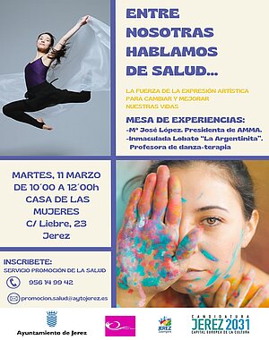 Cartel Jornada entre nosotras hablamos de Salud