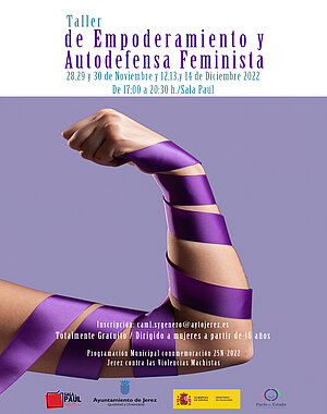 Cartel Taller de empoderamiento y autodefensa feminista