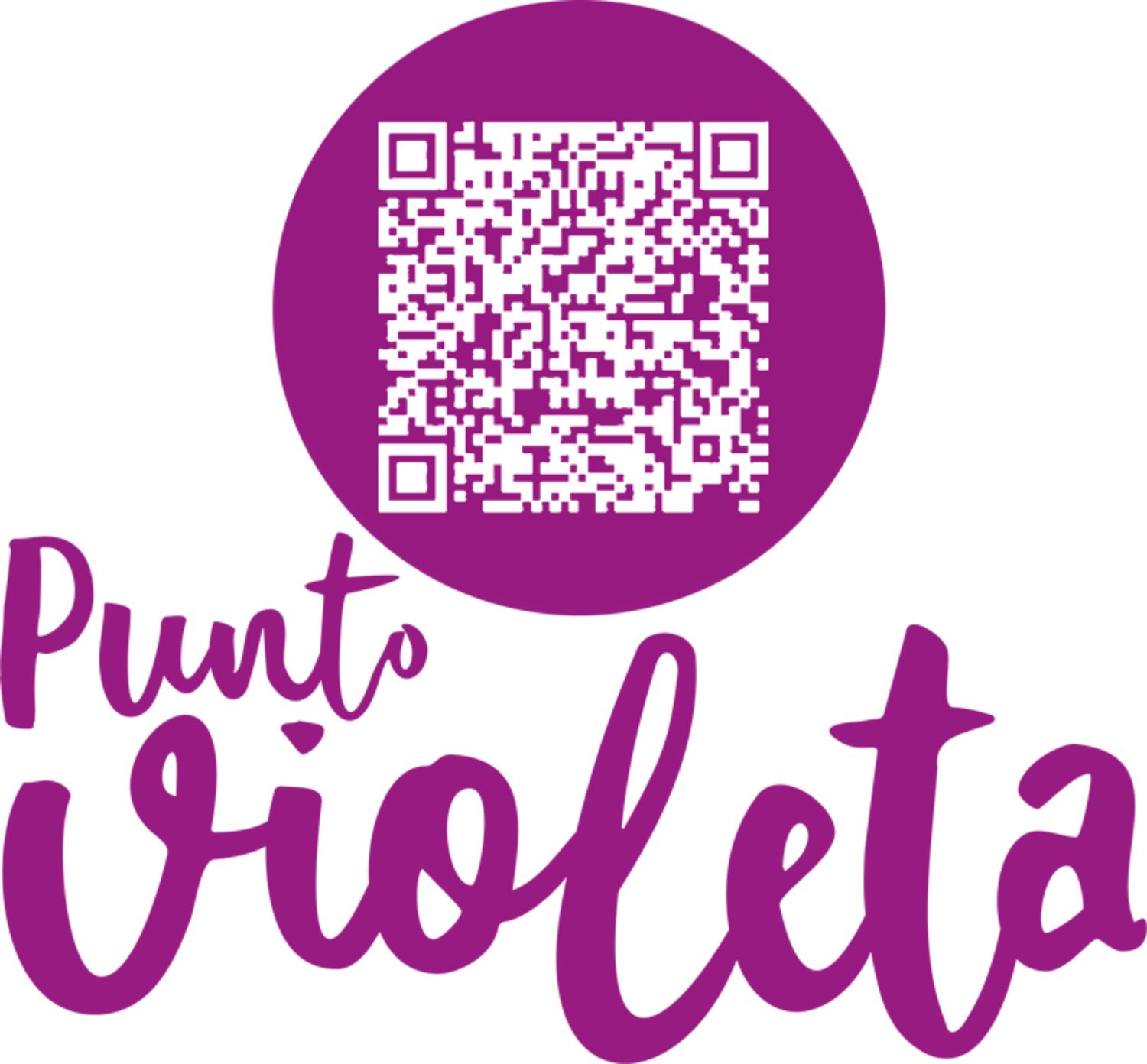 Logo Punto Violeta + QR