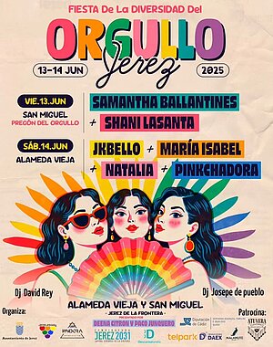 Cartel Fiesta de la Diversidad ORGULLO 2025