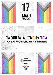 Cartel Dia Contra la LGTBIQAP+ Fobia