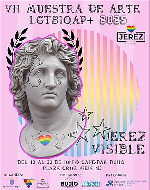 Cartel VII Muestra de arte "Jerezvisible"