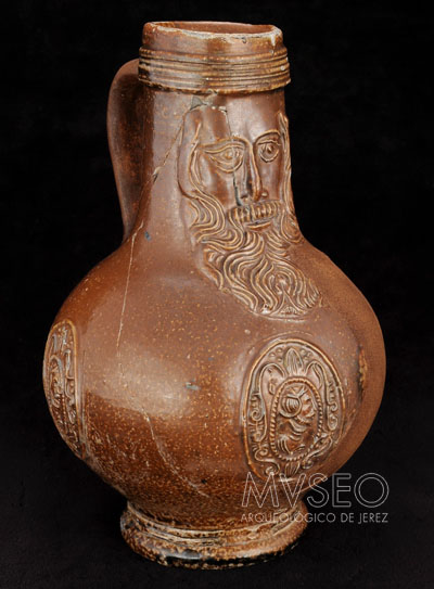 GERMAN JUG OF A BEARDED MAN/BELLARMINE JUG