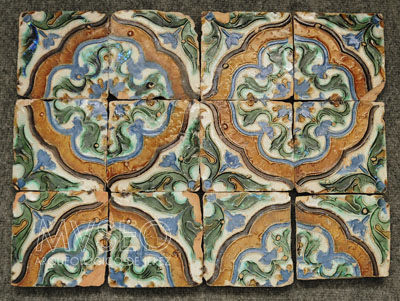 PANEL OF SPANISH-MOORISH TILES