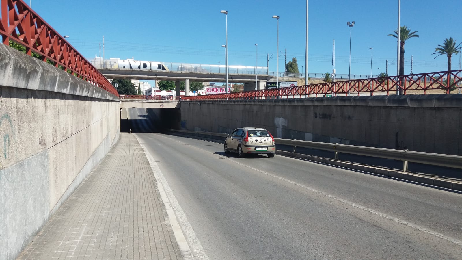 Fotografía de la avenida que será cortada al tráfico