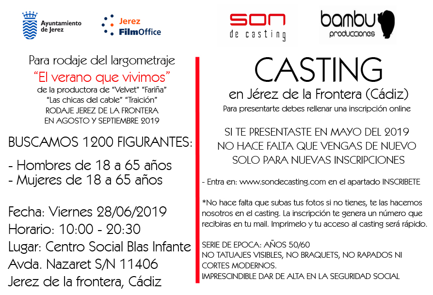 Cartel del casting