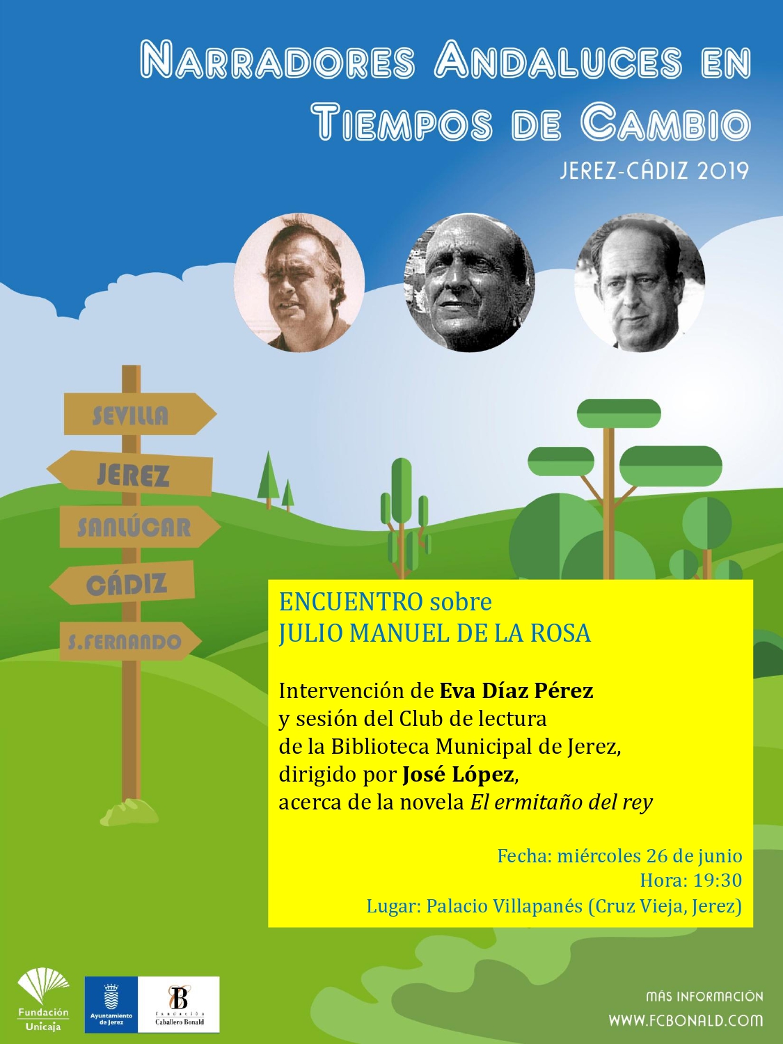 Cartel de una de las actividades