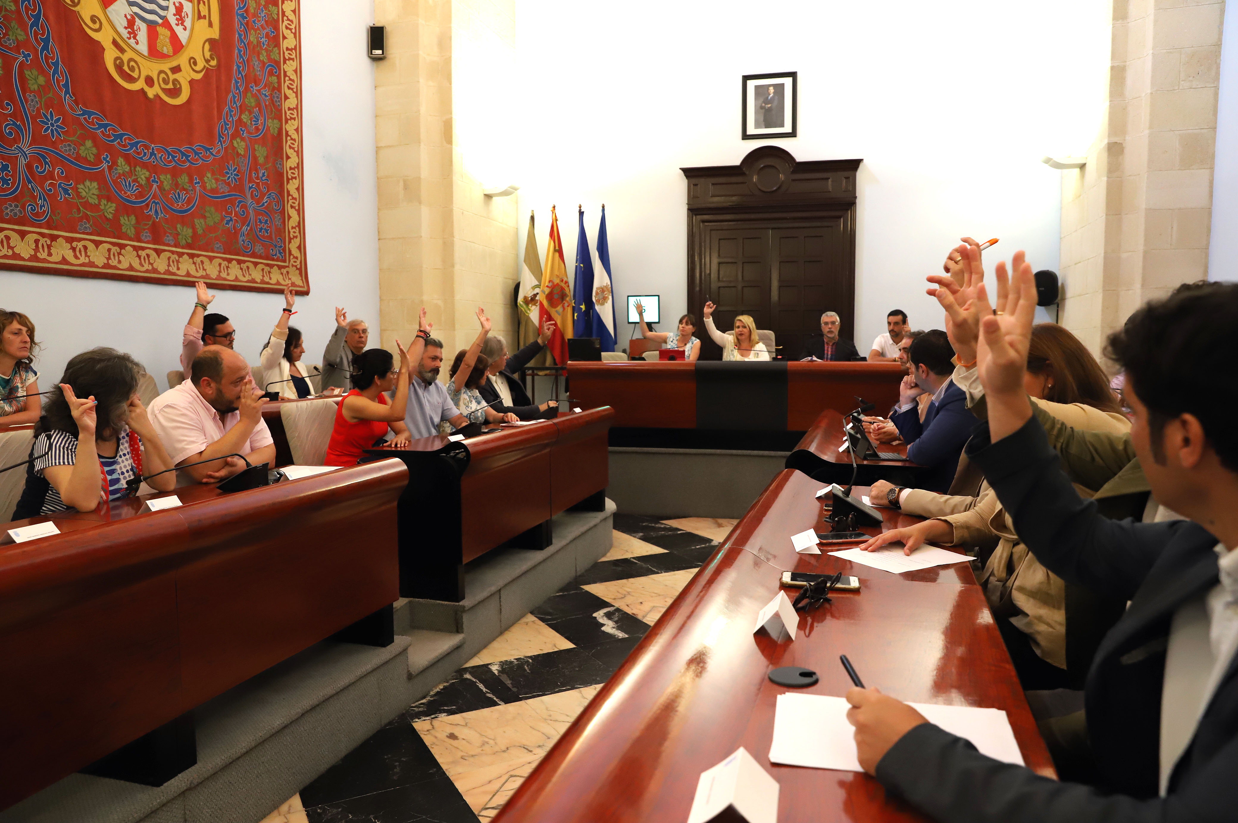 Pleno celebrado esta mañana