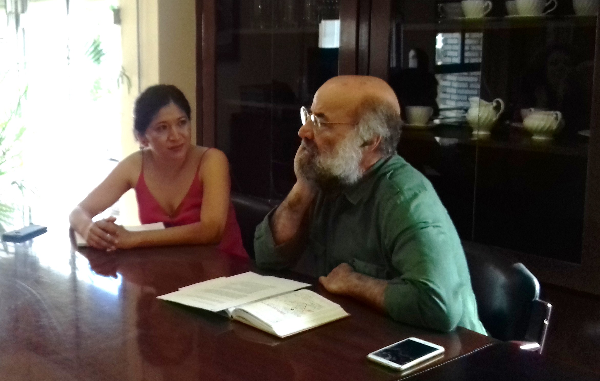 Ana Hérica Ramos durante la reunión