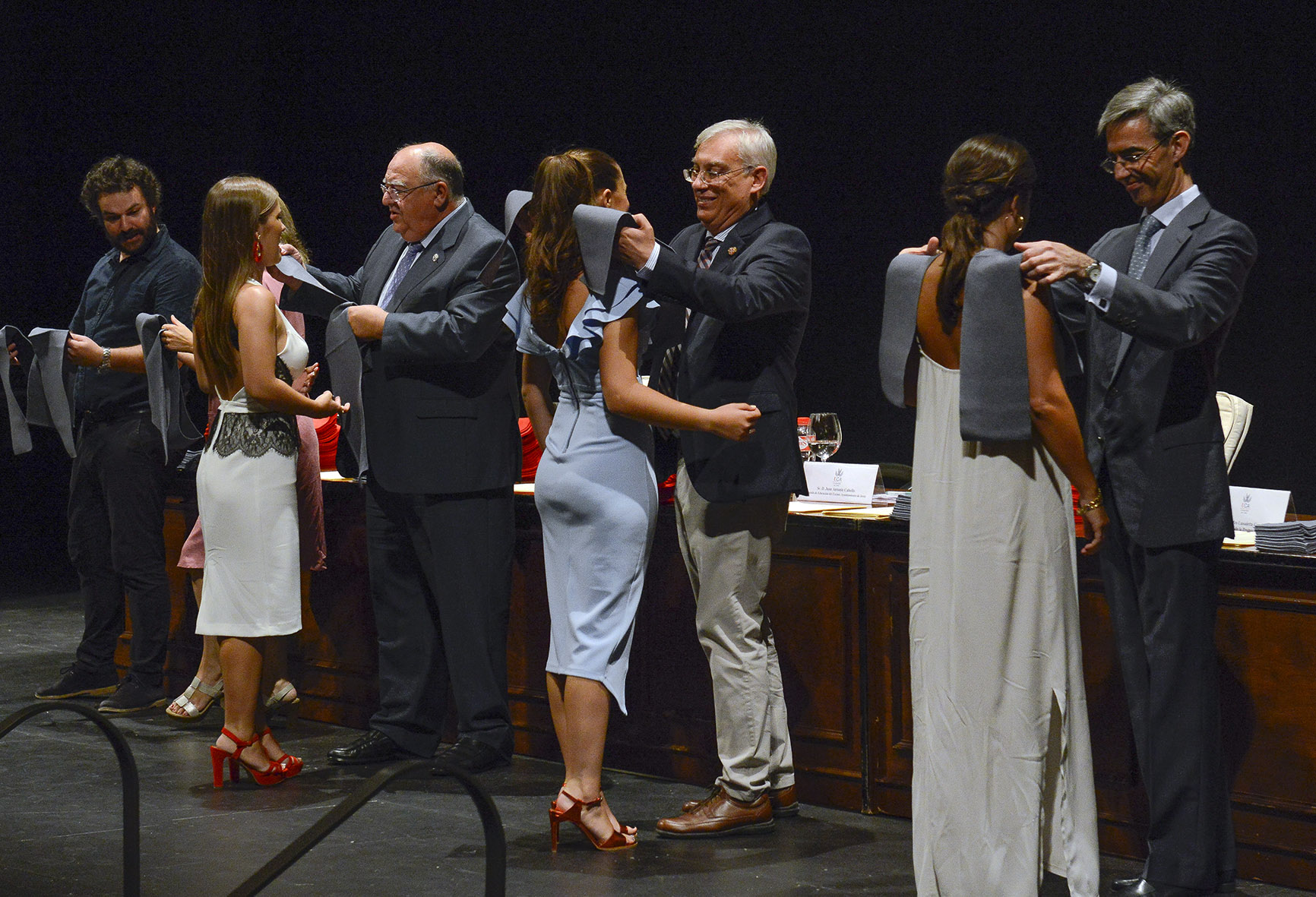 Juan Antonio Cabello durante el acto de graduación