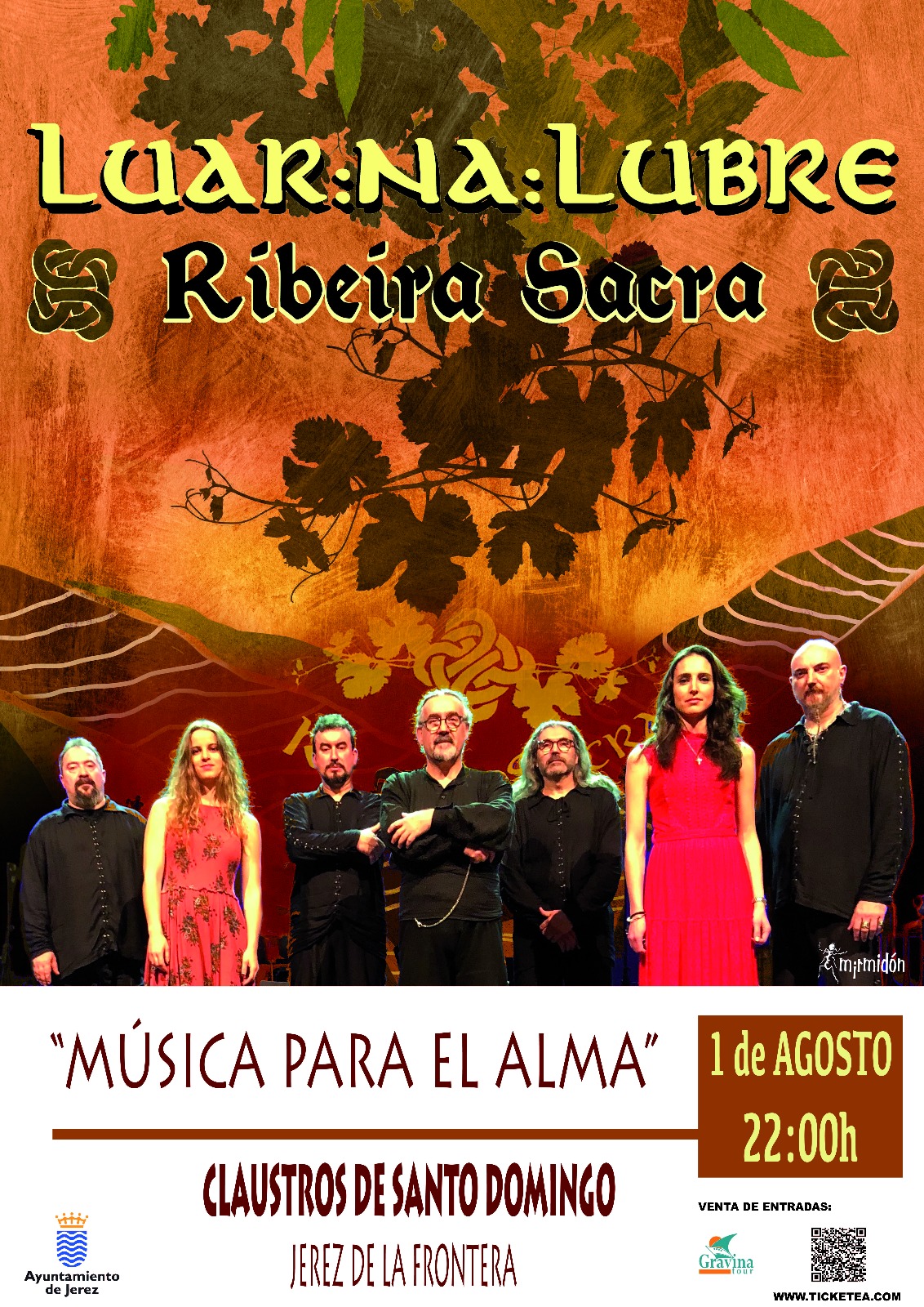 Cartel del concierto del grupo gallego