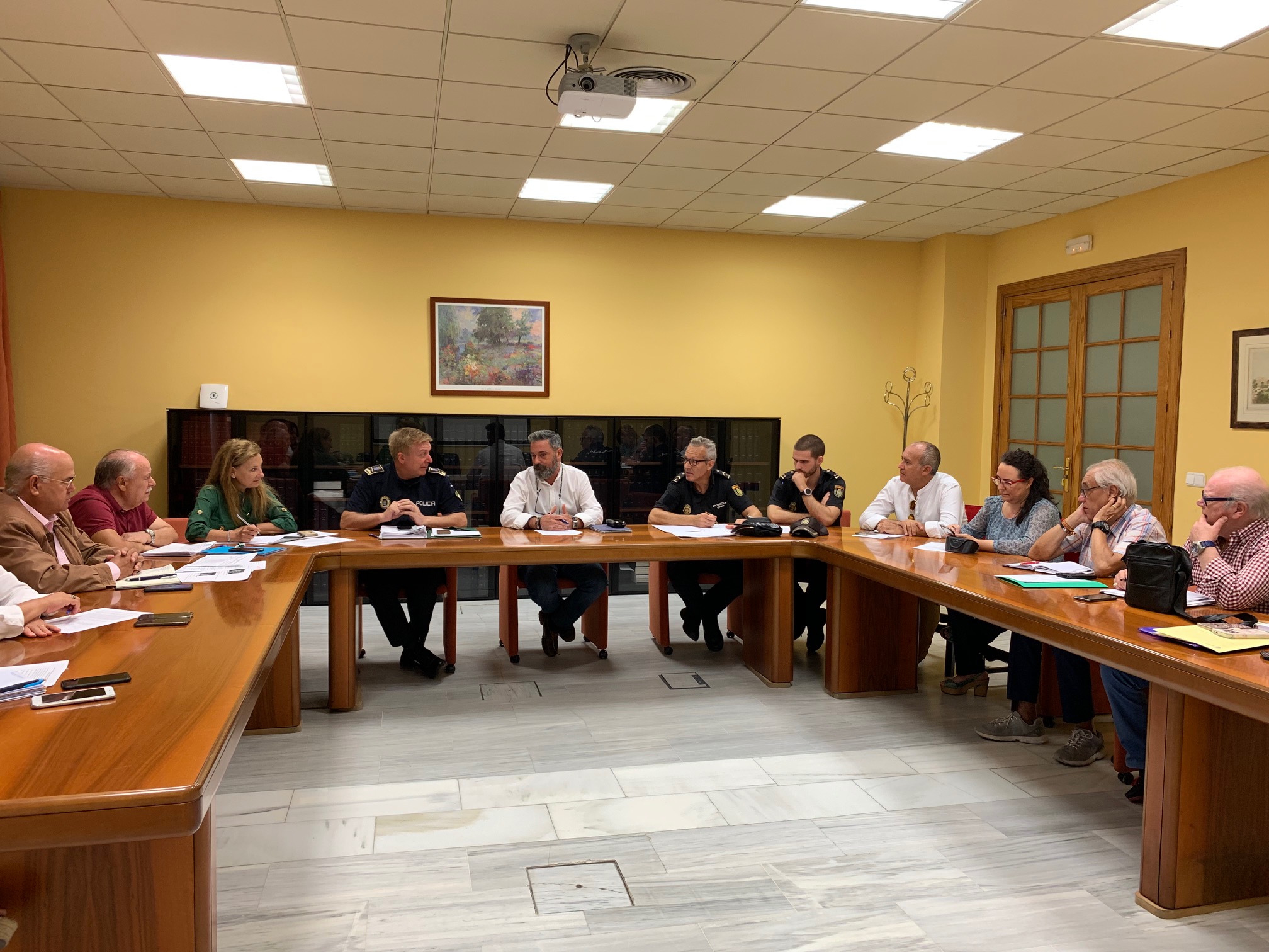Rubén Pérez durante la reunión