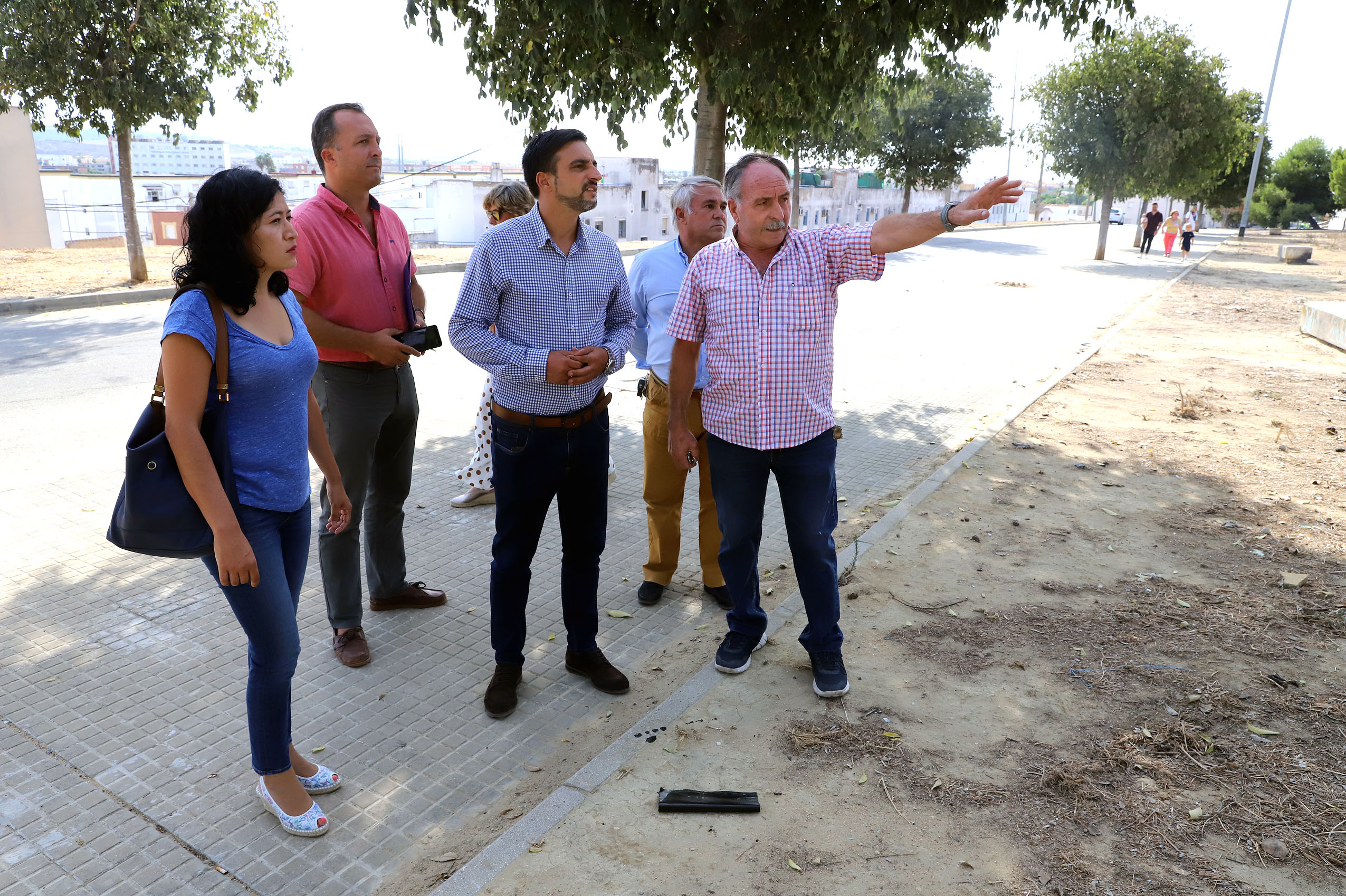 José Antonio Díaz y Ana Hérica Ramos durante la visita