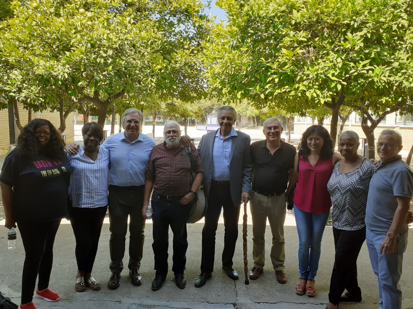 El grupo en el instituto