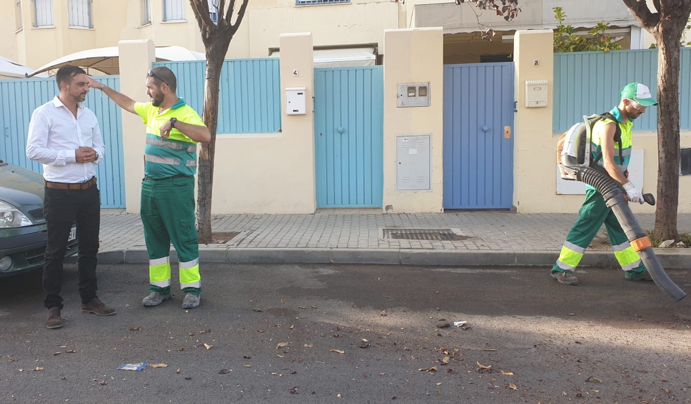 José Antonio Díaz en una de las zonas donde se está trabajando