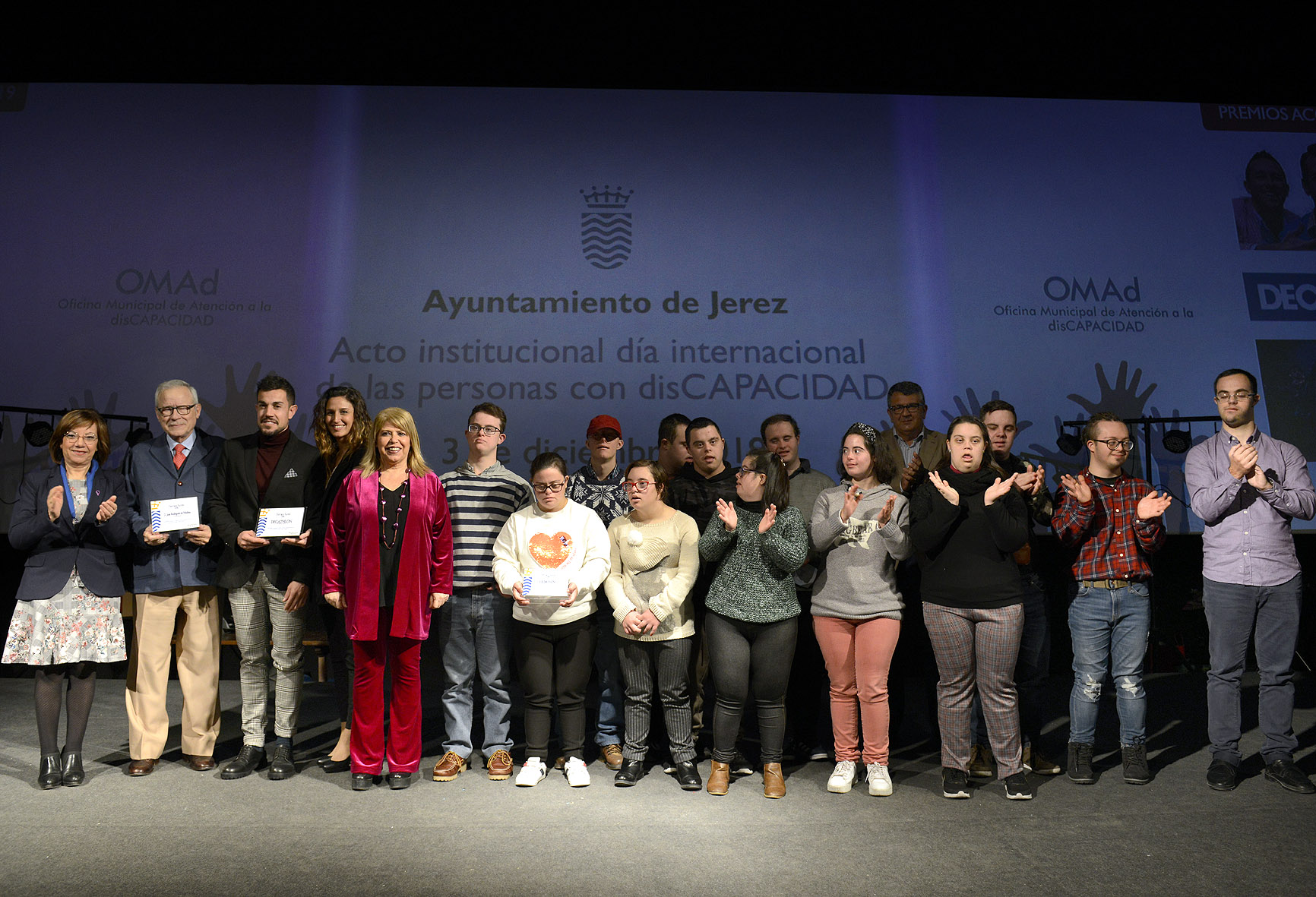 La alcaldesa durante el acto