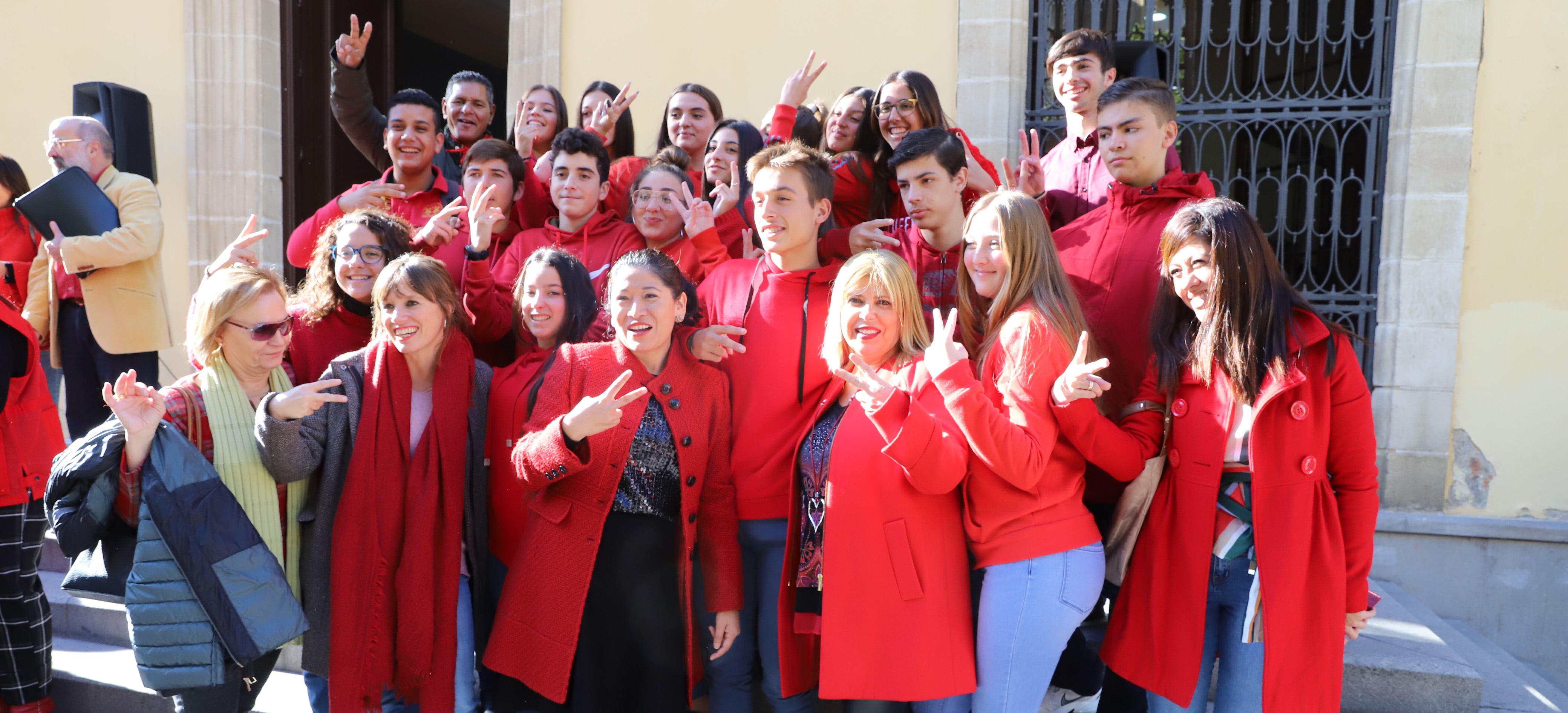 La alcaldesa durante el acto del Día del Voluntariado