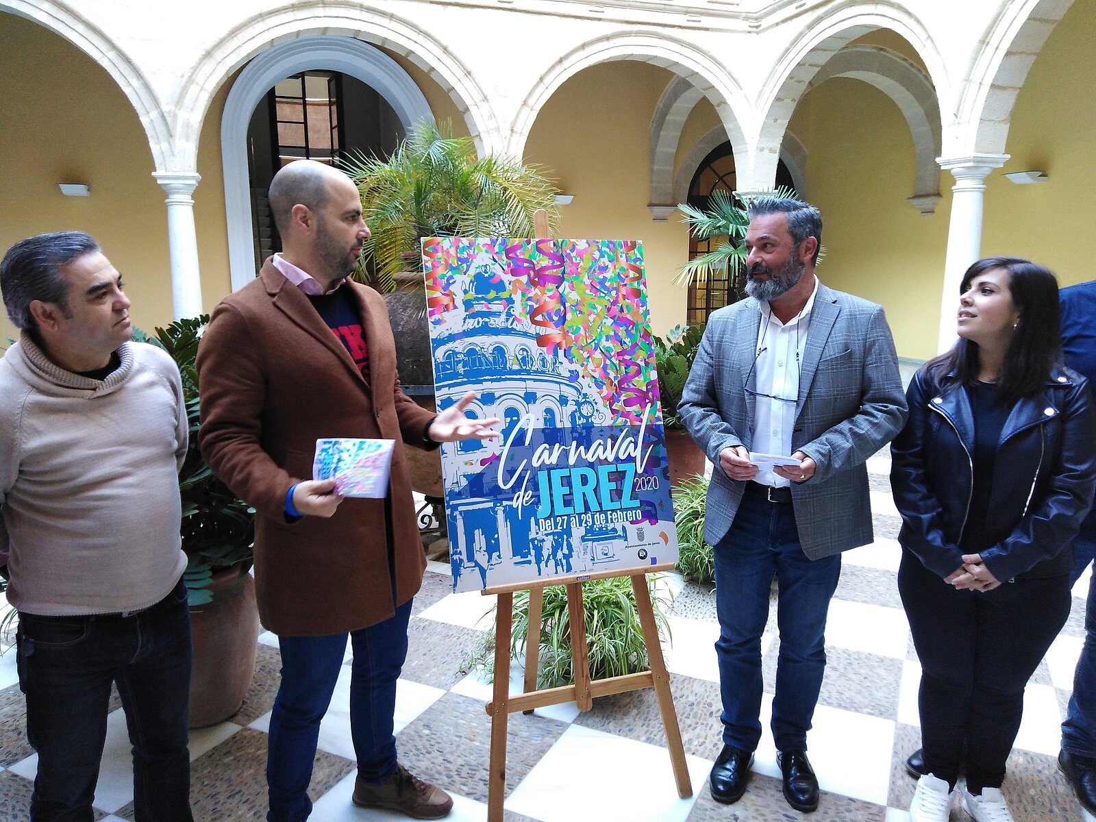 Momento de la presentación de la programación del Carnaval