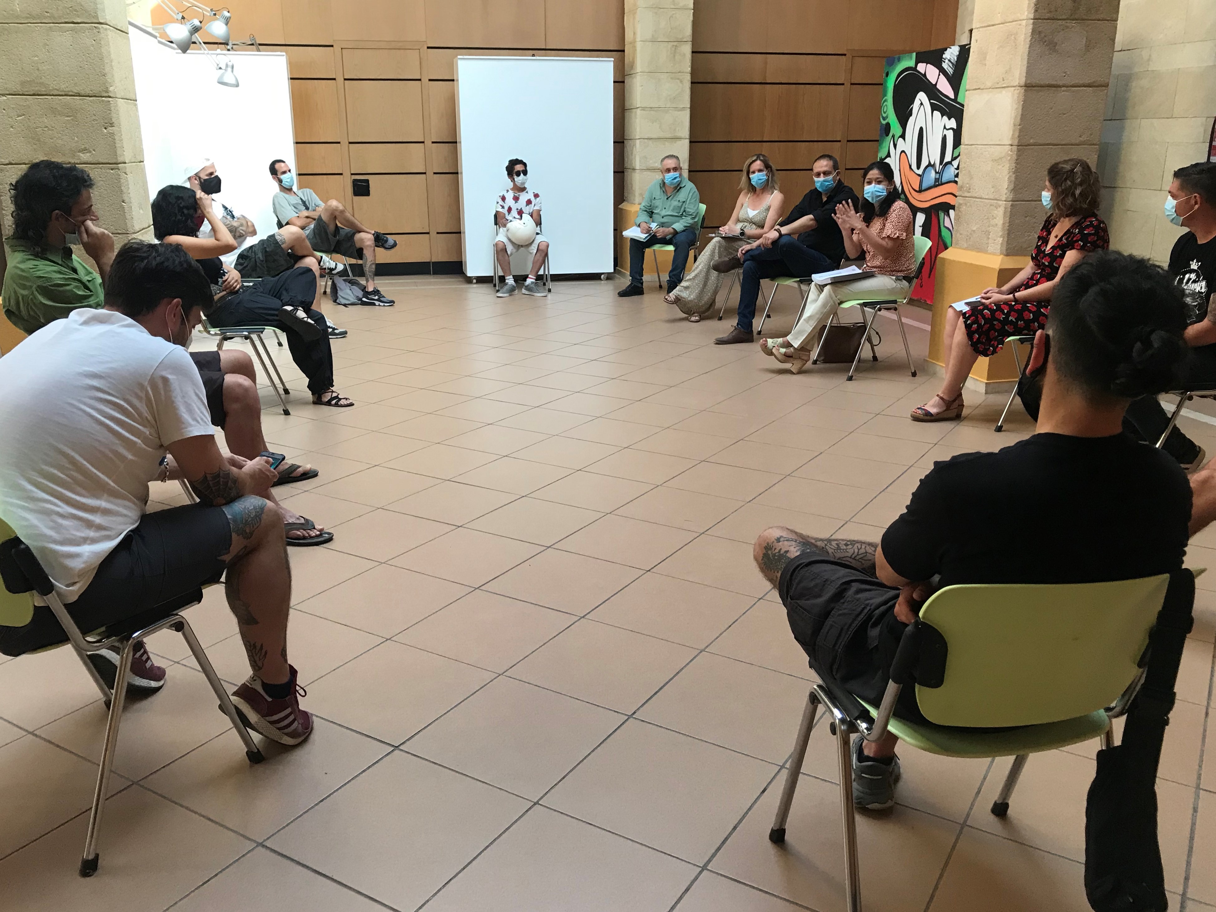 Ana Hérica durante la reunión